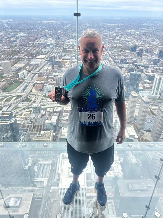 David at the top of the Willis Tower