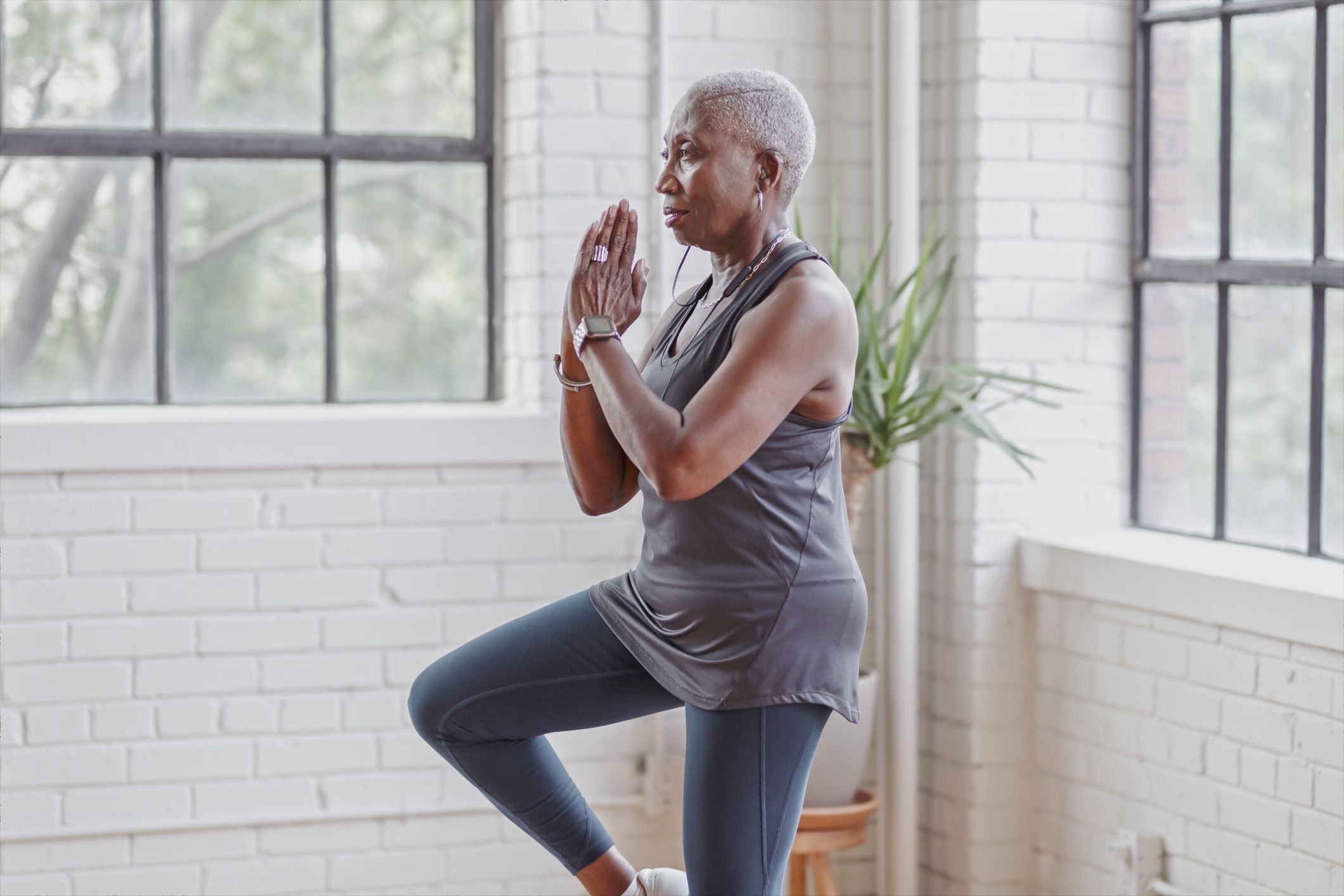 Woman doing yoga