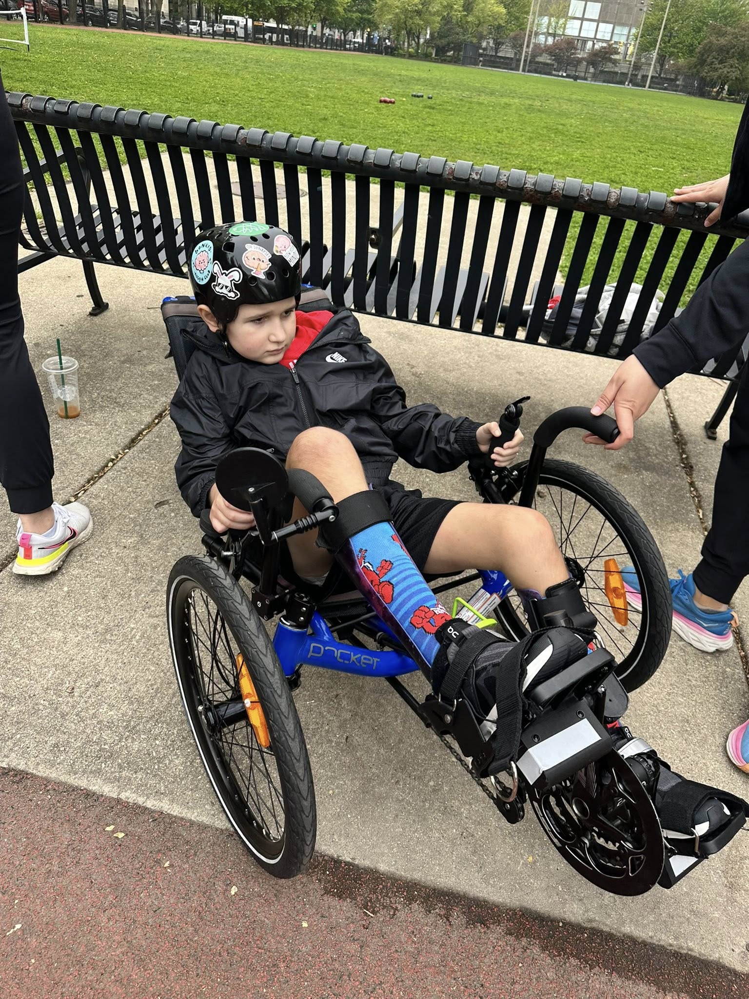 Charlie biking