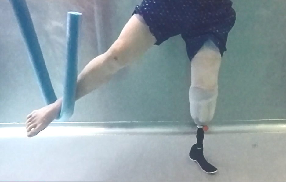 Adjustable Prosthesis for Aquatic Therapy