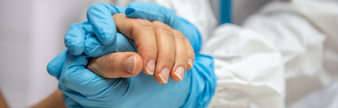 hands holding for covid recovery