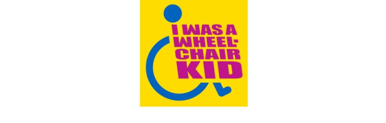 logo for I Was A Wheelchair Kid podcast