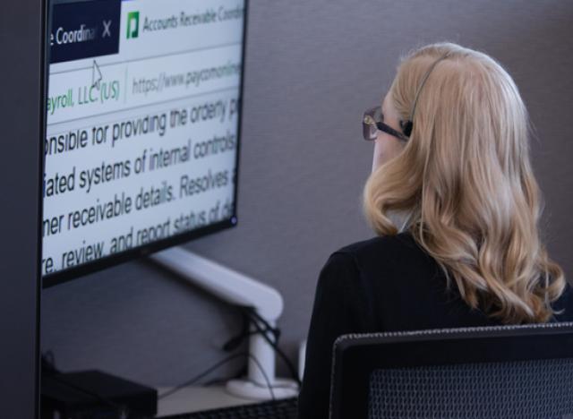 a large screen reader